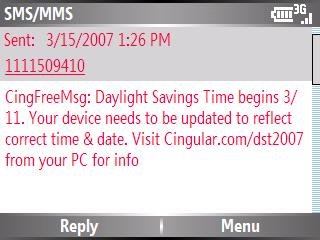 Cingular Message