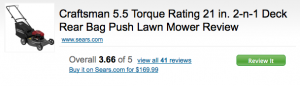 Lawn Mower detail on MySears.com (reduced)