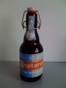Optaros Beer, which was free as in freedom but not as in beer